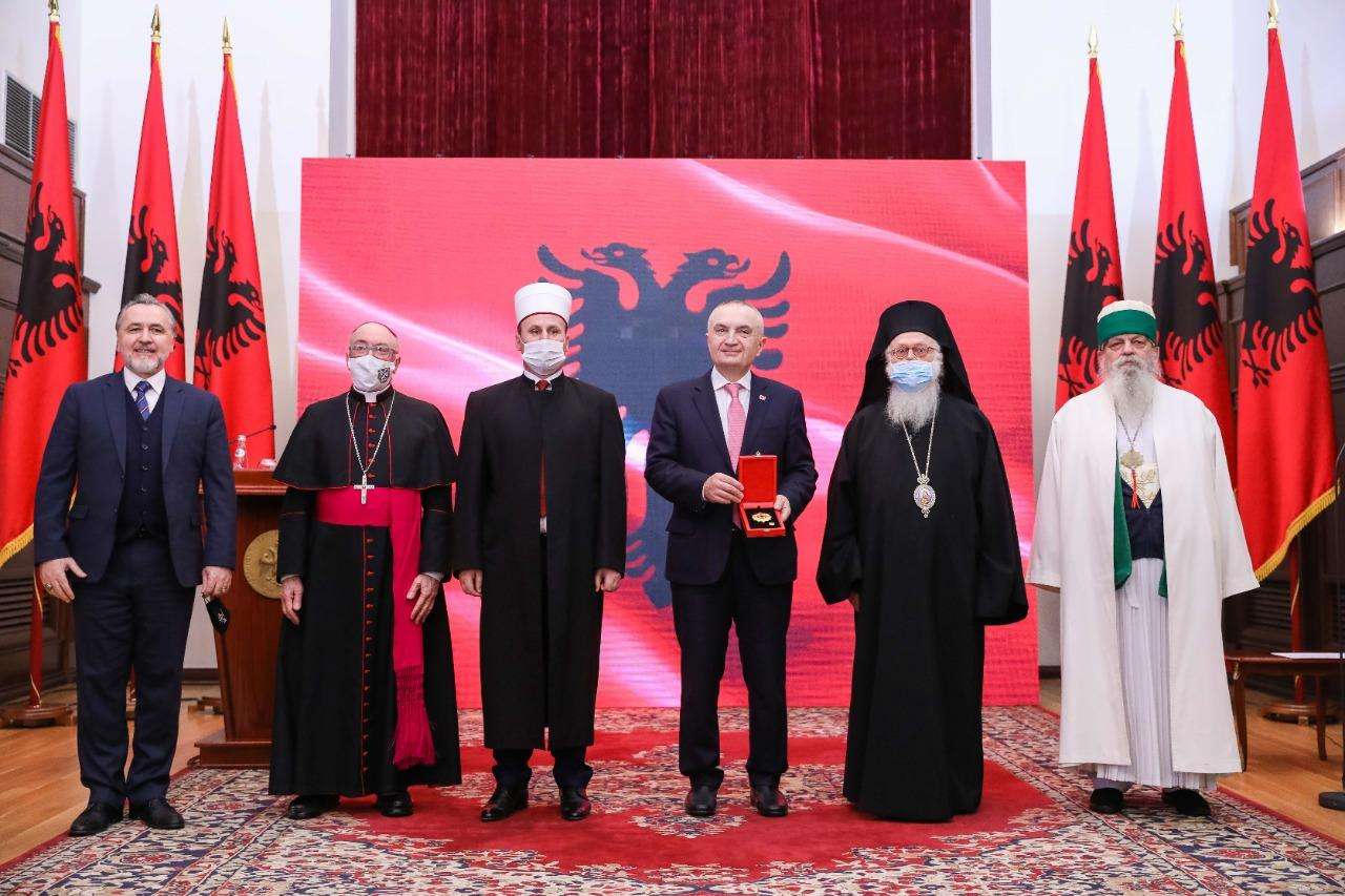 Ο Πρόεδρος της Αλβανίας τίμησε τους θρησκευτικούς ηγέτες της χώρας