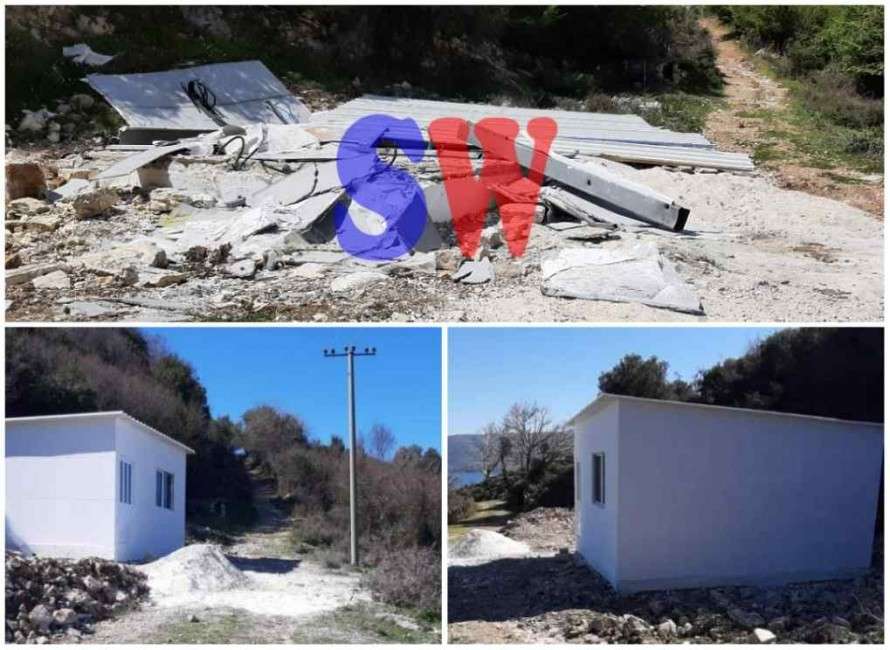 Η Αλβανική Αστυνομία κατεδάφισε αυθαίρετο κτίσμα στο Μοναστήρι του Αγίου Γεωργίου Τσούκας