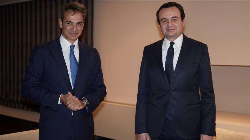 Συνάντηση Κ. Μητσοτάκη με τον πρωθυπουργό του Κοσόβου στην Αθήνα