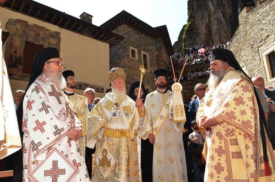 Ο Οικουμενικός Πατριάρχης στην Παναγία Σουμελά του Πόντου (βίντεο)