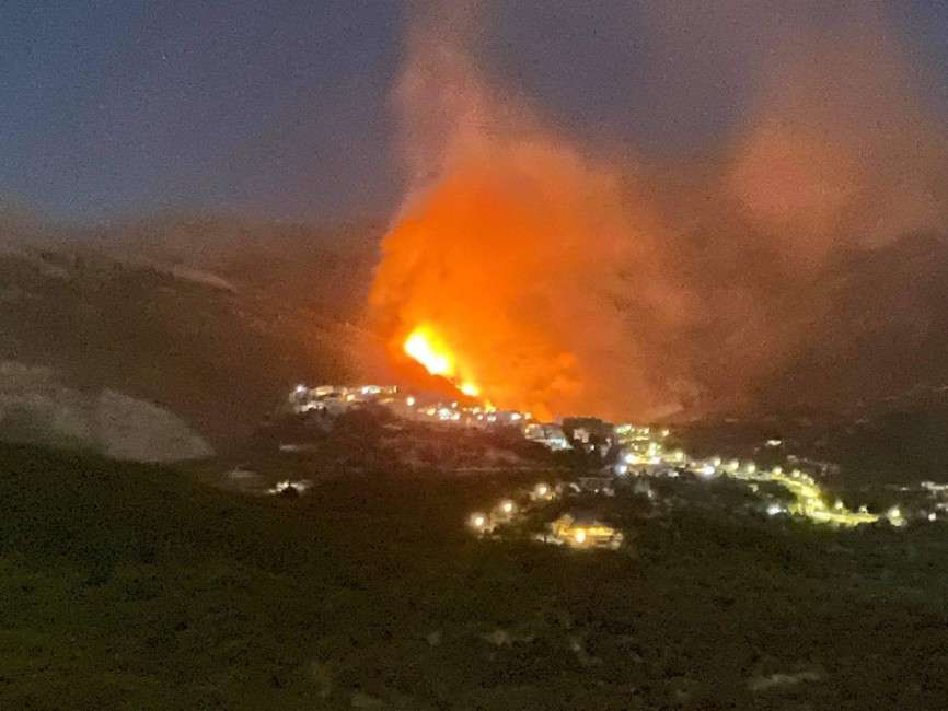 Σε ύφεση πυρκαγιά που ξέσπασε κοντά στην Χιμάρα