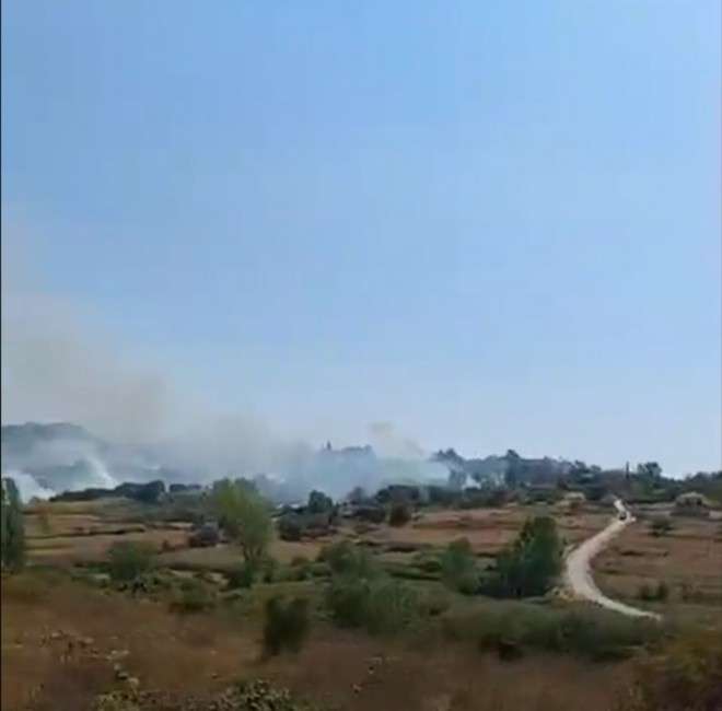 Έκτακτο: Φλόγες απειλούν σπίτια στο Αλύκο (βίντεο)
