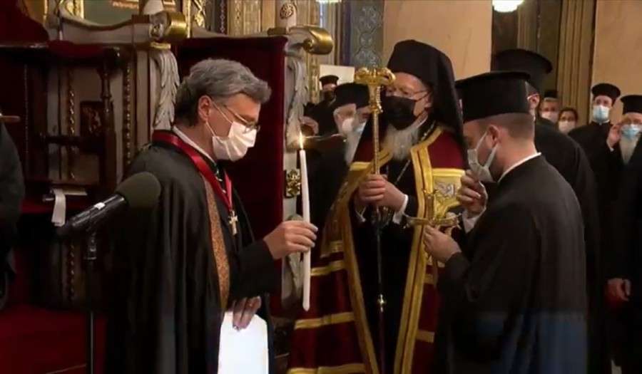 Ο Οικουμενικός Πατριάρχης χειροθέτησε τον Σωτήρη Τσιόδρα για την κοινωνική του προσφορά