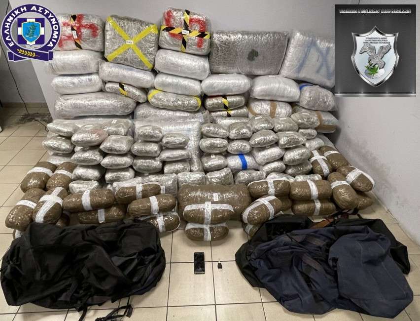 Συνελήφθη στέλεχος διεθνούς κυκλώματος διακίνησης ναρκωτικών από την Αλβανία - Κατασχέθηκαν 334 κιλά κάνναβης