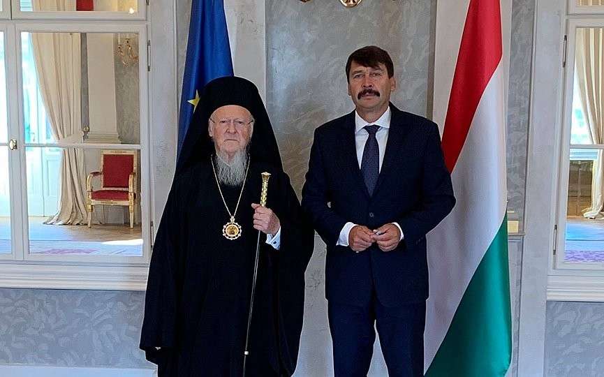 Ο Οικουμενικός Πατριάρχης συναντήθηκε με τον Πρόεδρο της Ουγγαρίας
