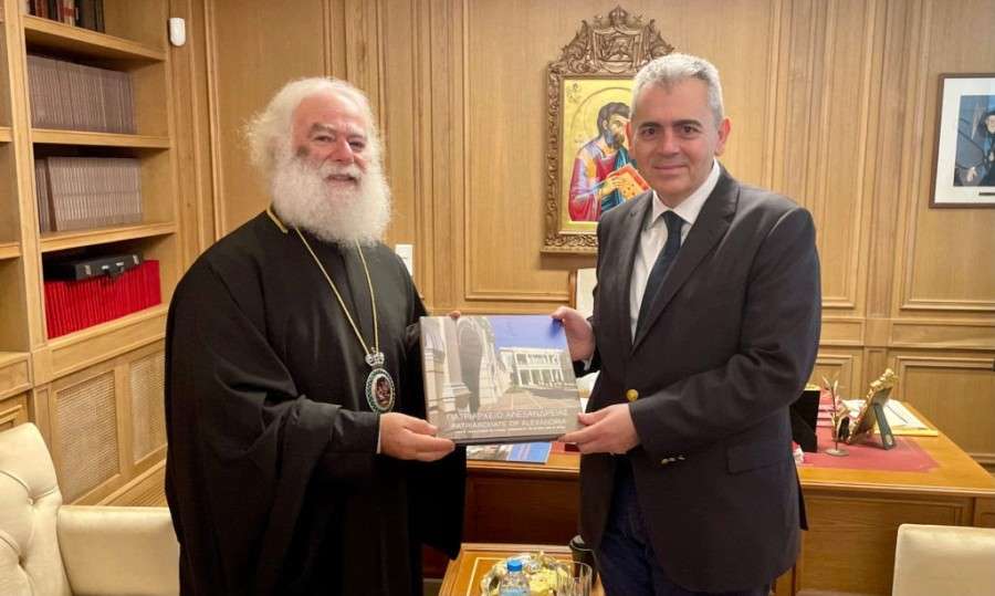 Συνάντηση Μ. Χαρακόπουλου με τον Πατριάρχη Αλεξανδρείας στην Αθήνα
