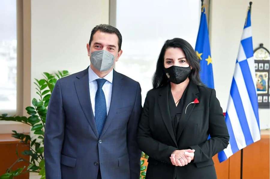 Συνάντηση του Έλληνα Υπουργό Περιβάλλοντος με την Αλβανίδα Υπουργό Υποδομών και Ενέργειας