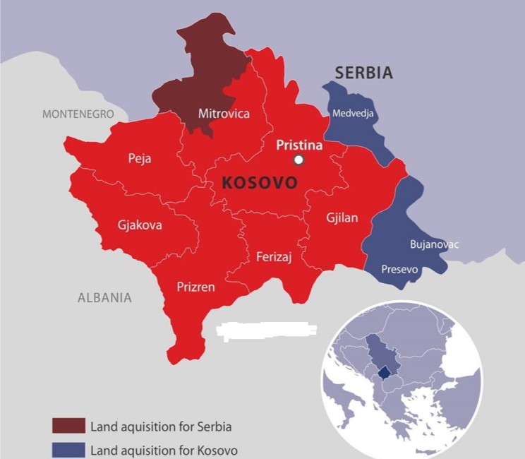Νέα πρόταση ανταλλαγής εδαφών Κοσσυφοπεδίου - Σερβίας