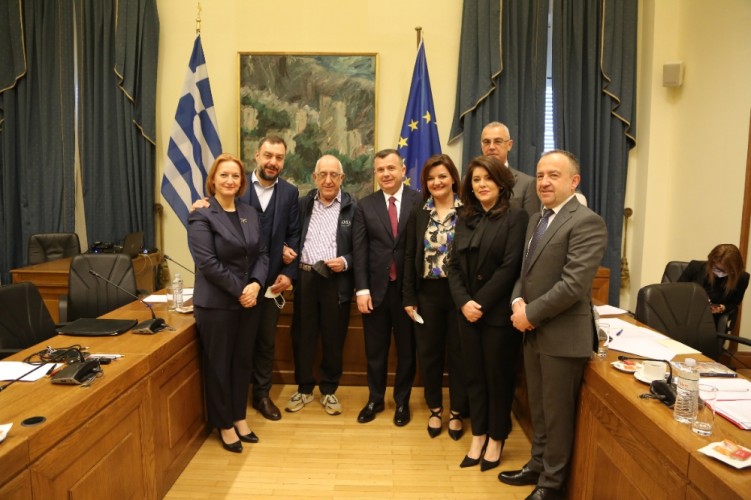 Συνάντηση Κακλαμάνη με αλβανική κοινοβουλ. αντιπροσωπεία στην Βουλή των Ελλήνων