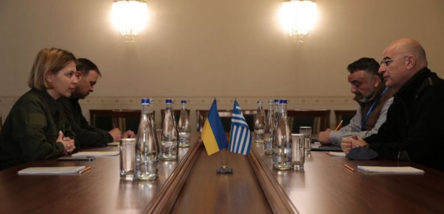 Συνάντηση Δένδια με την αναπληρώτρια πρωθυπουργό της Ουκρανίας στην Οδησσό