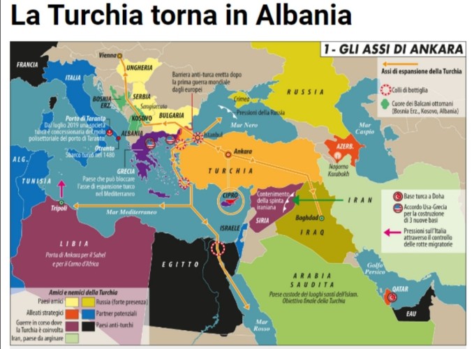 Η Ιταλία ταραγμένη από την τουρκική επιρροή στην Αλβανία