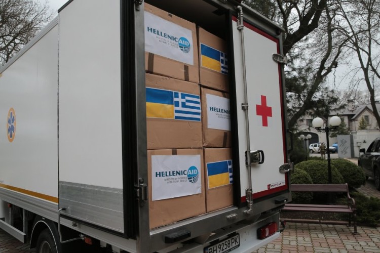 Η Ελλάδα στέλνει επιπλέον ανθρωπιστική βοήθεια στην Οδησσό