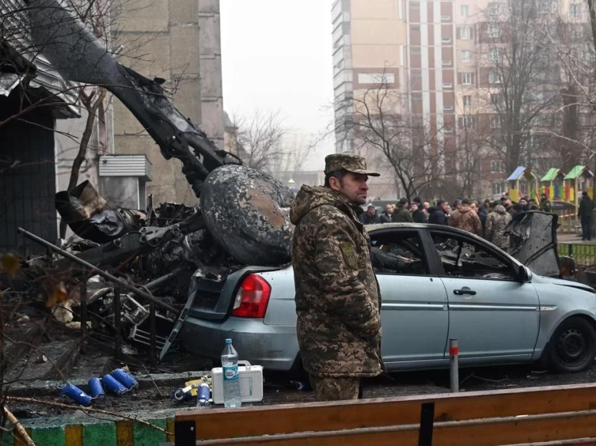 kievo-elikoptero-syntrivi Συντριβή ελικοπτέρου στο Κίεβο - 15 νεκροί ανάμεσά τους ο Υπ. Εσωτερικών της χώρας
