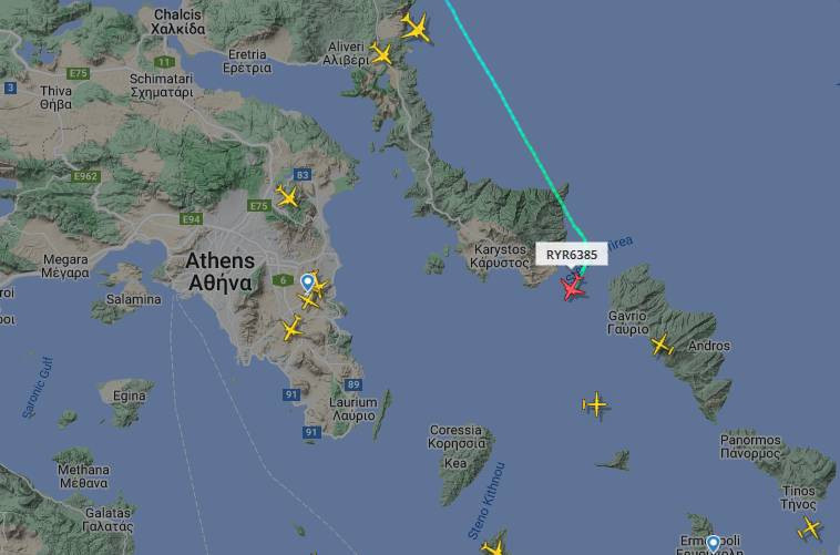 Αεροπλάνο με προειδοποίηση για βόμβα προσγειώθηκε στην Αθήνα