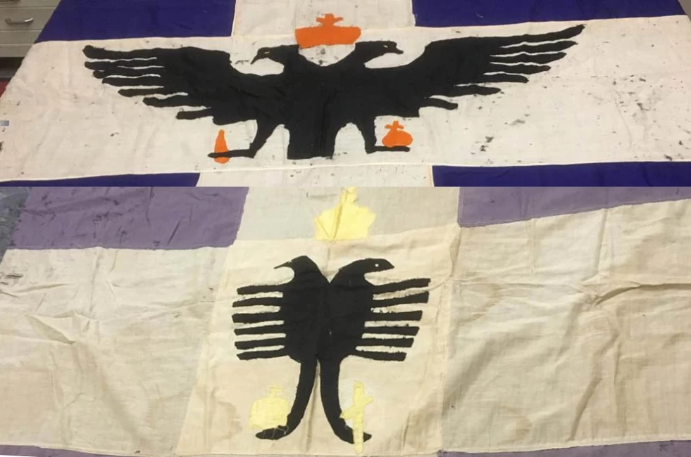 Στο Εθνικό Ιστορικό Μουσείο παραδόθηκαν δυο σημαίες του 1914 της οικογένειας Σπυρομίλιου