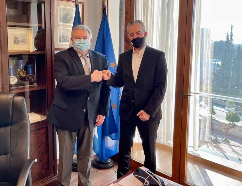 Συνάντηση Βορίδη με τον πρόεδρο της Κεντρικής Εκλογικής Επιτροπής της Αλβανίας 5 FB IMG 1642780039947