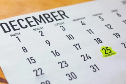 calendar 25 december