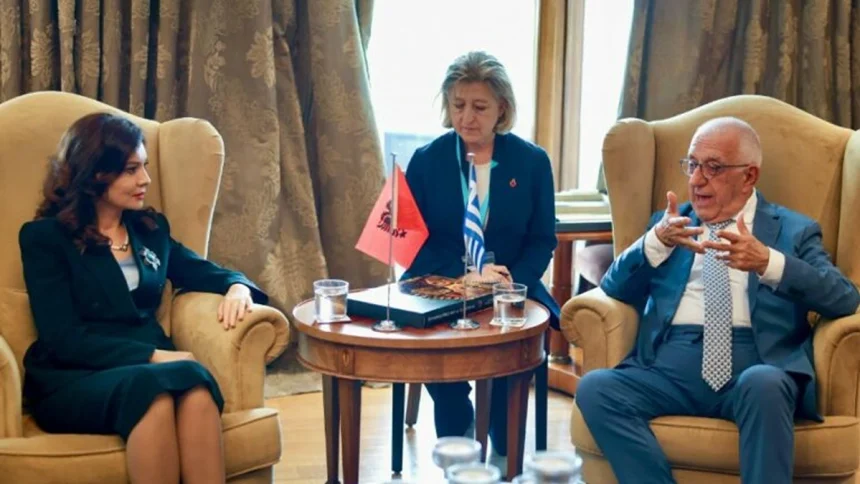 Συνάντηση της προέδρου της αλβανικής Βουλής με τον Ν. Κακλαμάνη 1 Screenshot 1022 770x433 1