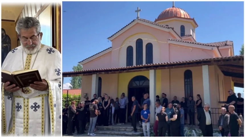 Η κηδεία του ιερεά Κριστάκ Βίσο στην Κορυτσά