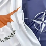 Cyrpus and NATO flags