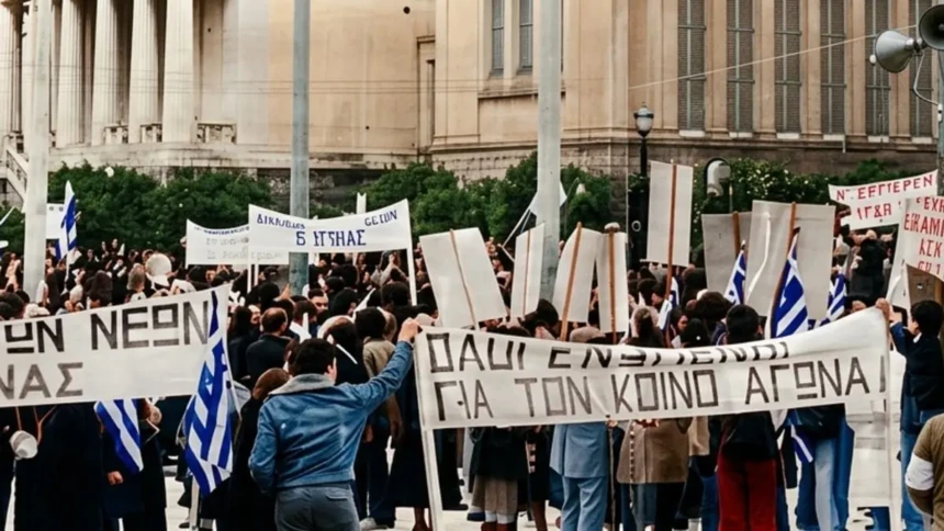 3 Μαρτίου 1982: Συλλαλητήριο στην Αθήνα για την Βόρειο Ήπειρο με την συμμετοχή 20.000 ατόμων 1 sylalitirio bh 1982