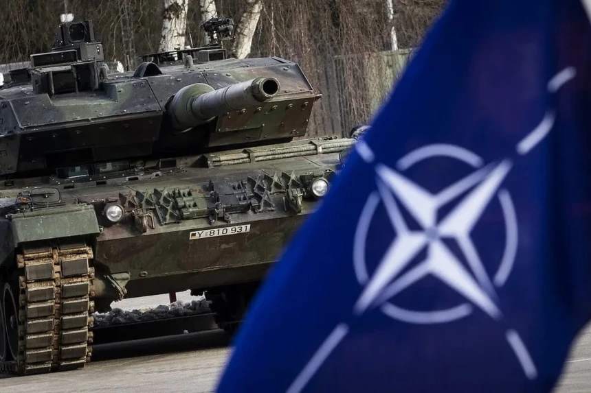 tank nato flag