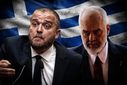 Albanian PM Edi Rama and Ardit Bido