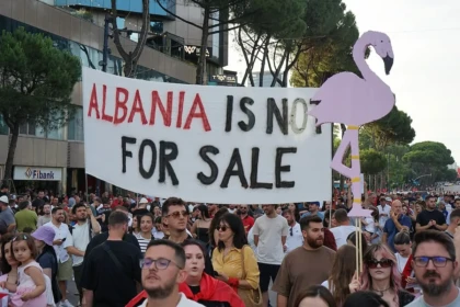 protests albania not for sale